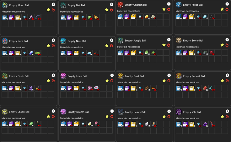 Pokéballs (Rank B — LVL 73)