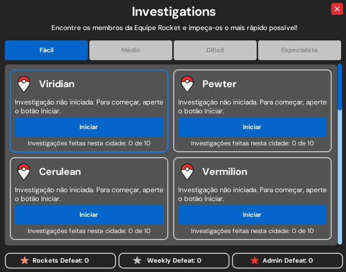 Encontrar e Derrotar Rocket Members